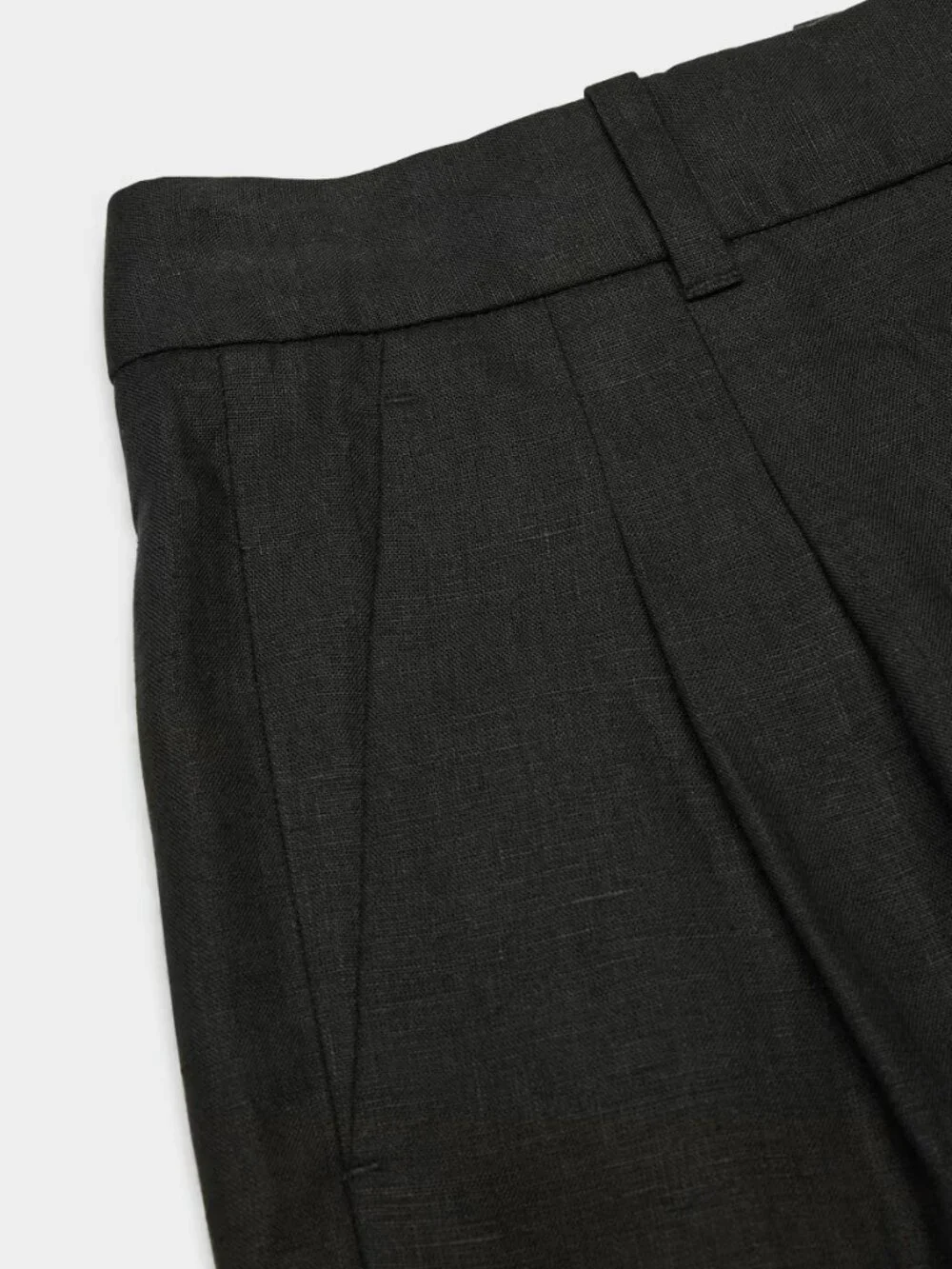 Aritzia Effortless Pant Linen Black